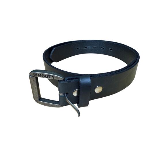 Hooey Classic Bombler Cowboy Belt Western Leather Black Mens 38 HMBLT040‎ NEW